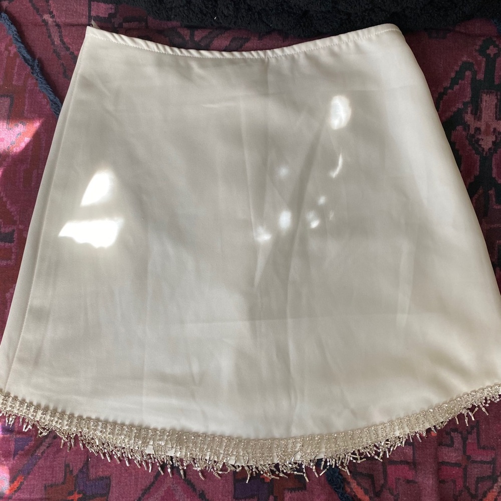 Crystal fringe skirt
